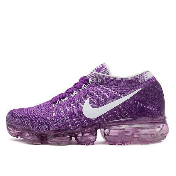 Nike Air VaporMax Flyknit, фиолетовые, нейлон, текстиль, женские