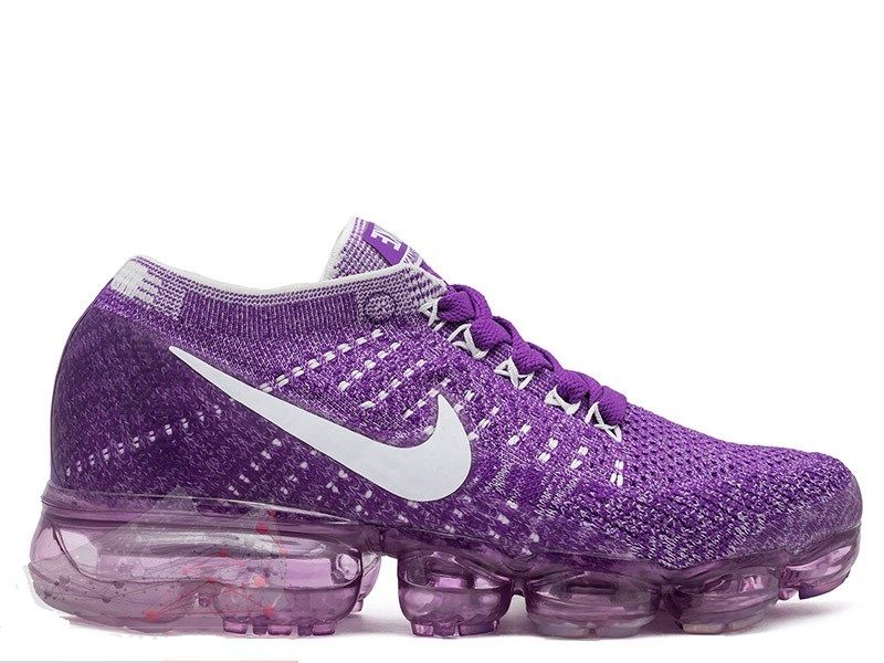 Nike Air VaporMax Flyknit, фиолетовые, нейлон, текстиль, женские