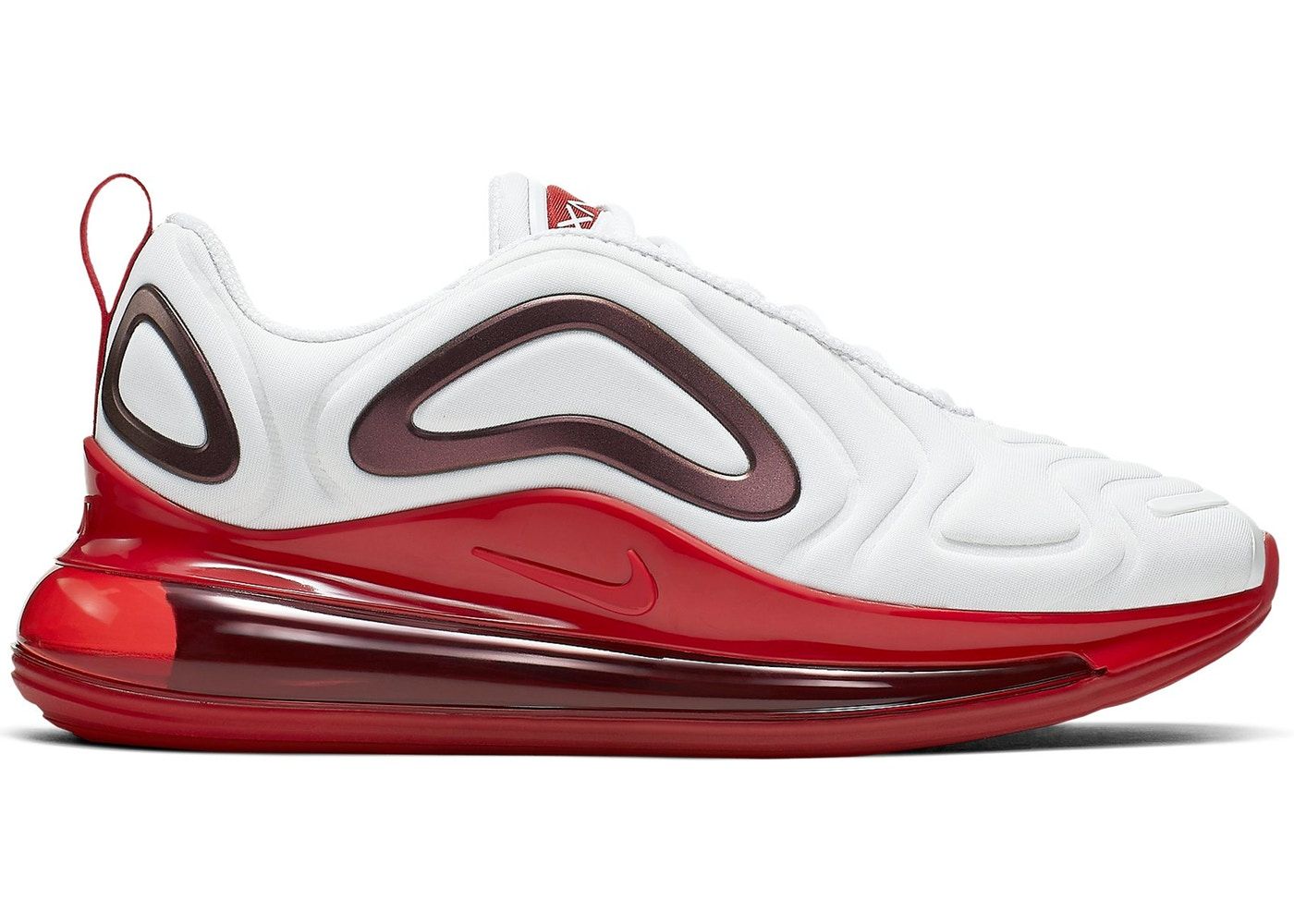 Nike Air Max 720, белый с красным, нейлон, мужские, женские