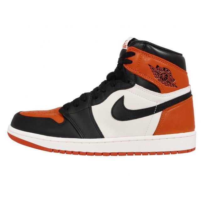 Nike Air Jordan 1 Retro Mid Shattered Backboard Starfish, оранжевый с белым и черным, кожа, нубук, мужские