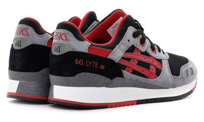 Asics Gel Lyte 3 серые с красным (39-43)