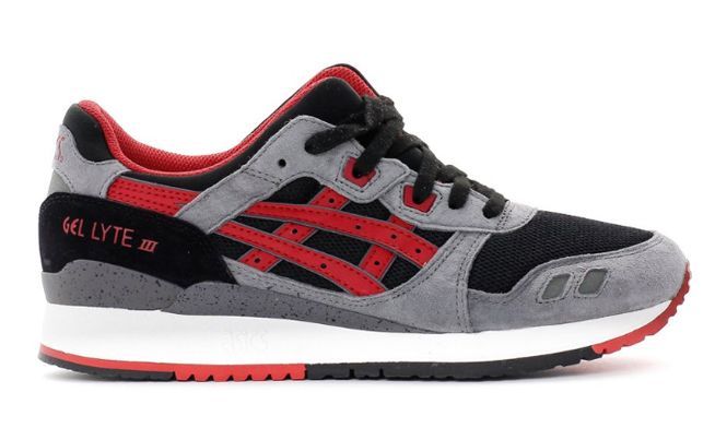 Asics Gel Lyte 3 серые с красным (39-43)