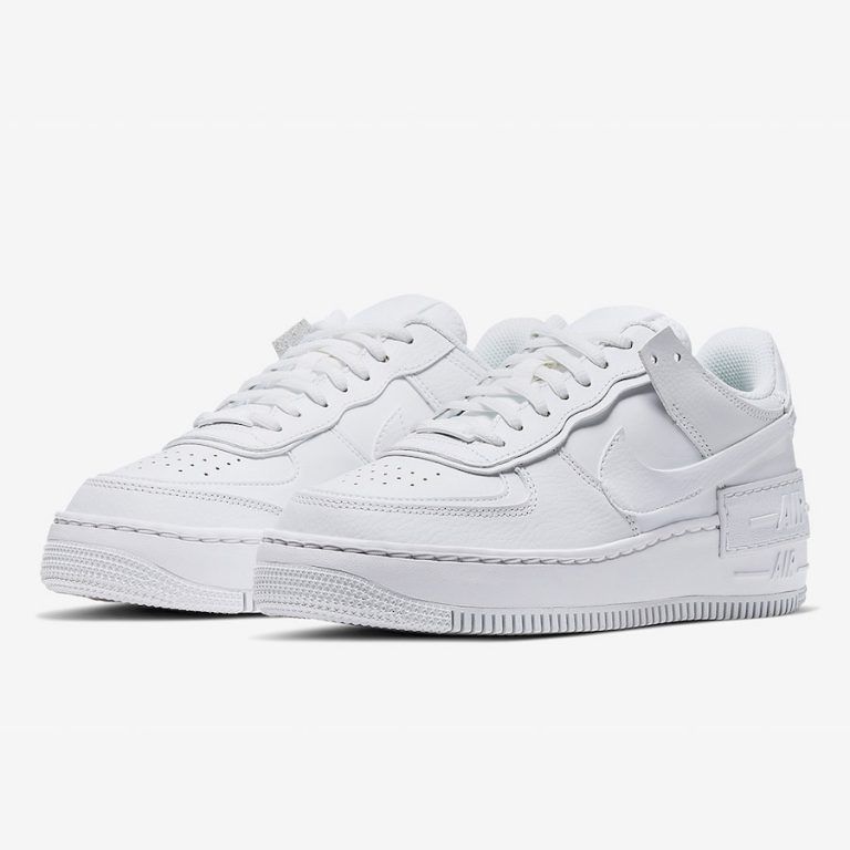 Nike Air Force 1 Shadow, белый, кожа