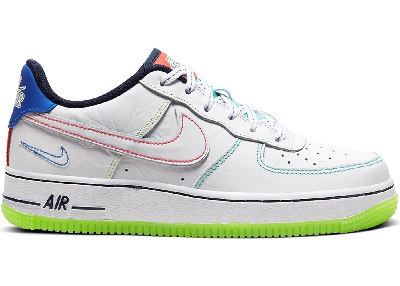 Nike Air Force 1 Low outside the lines GS белые кожа мужские